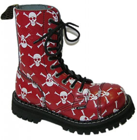 SKULLS - RED / WHITE