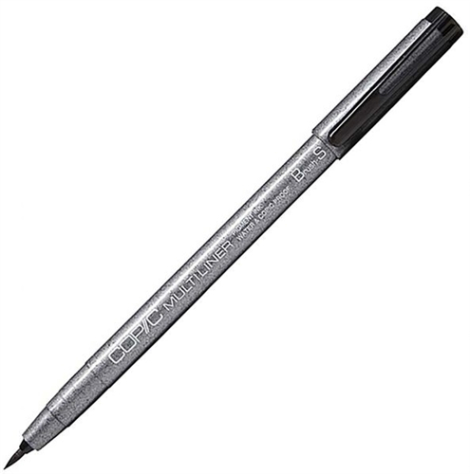 COPIC Multiliner černý štětcový S - 