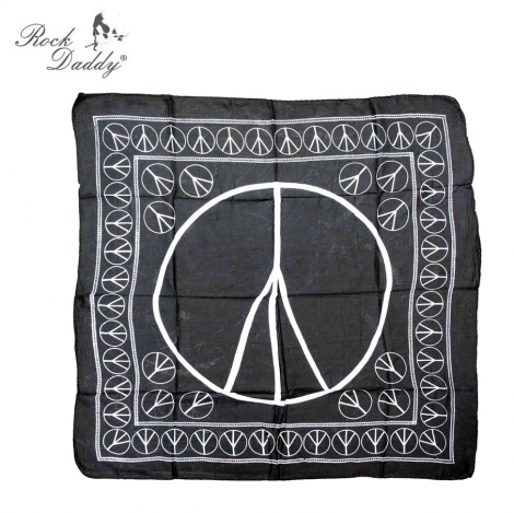 PEACE - Čierna šatka
