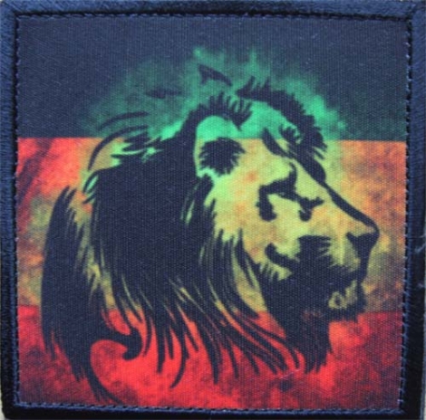 RASTA LION - Fotonášivka s nápisom